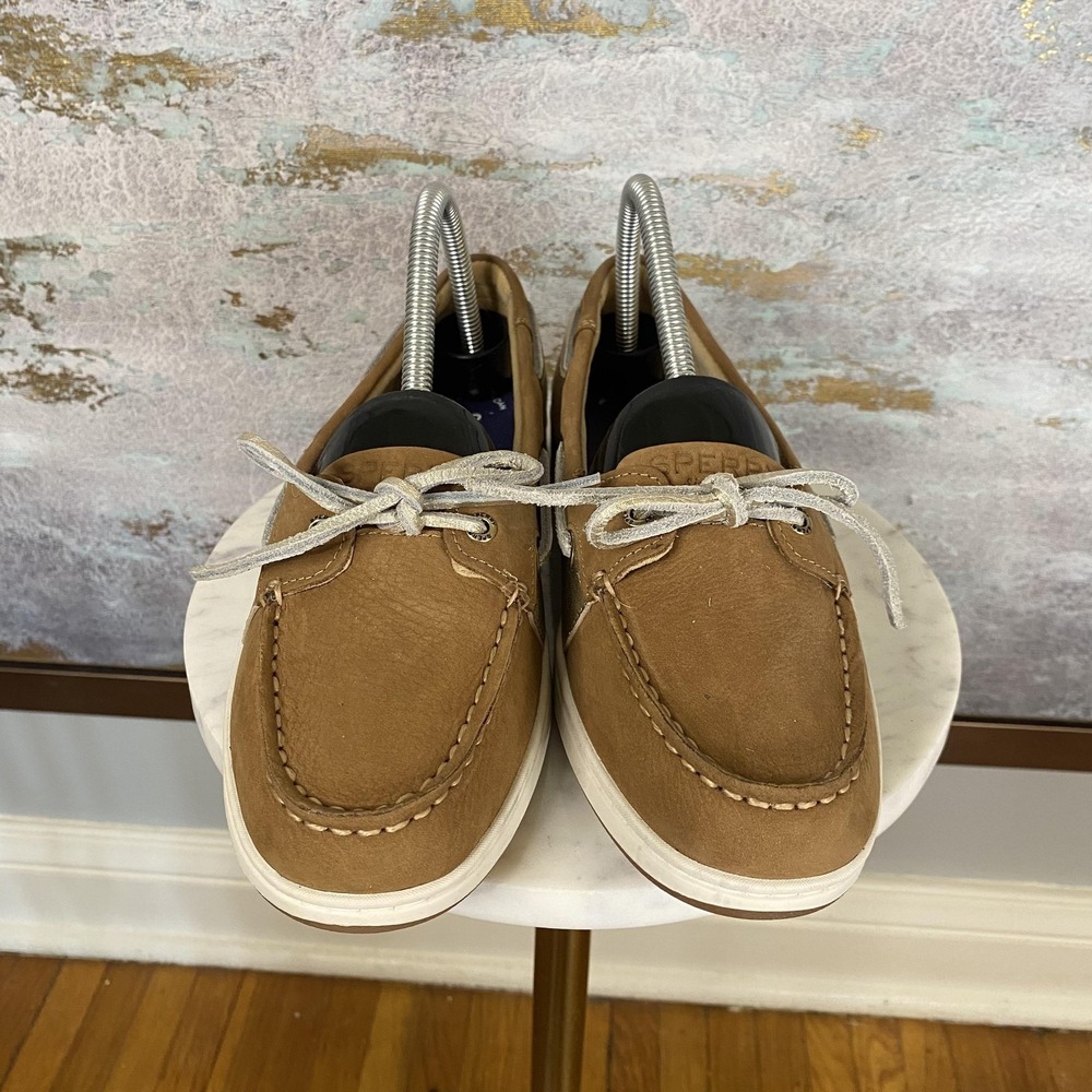 Sperry Top-Sider Shoes Womens Size 8.5 Brown Leather Boat Memory Foam STS85980 - Picture 3 of 11